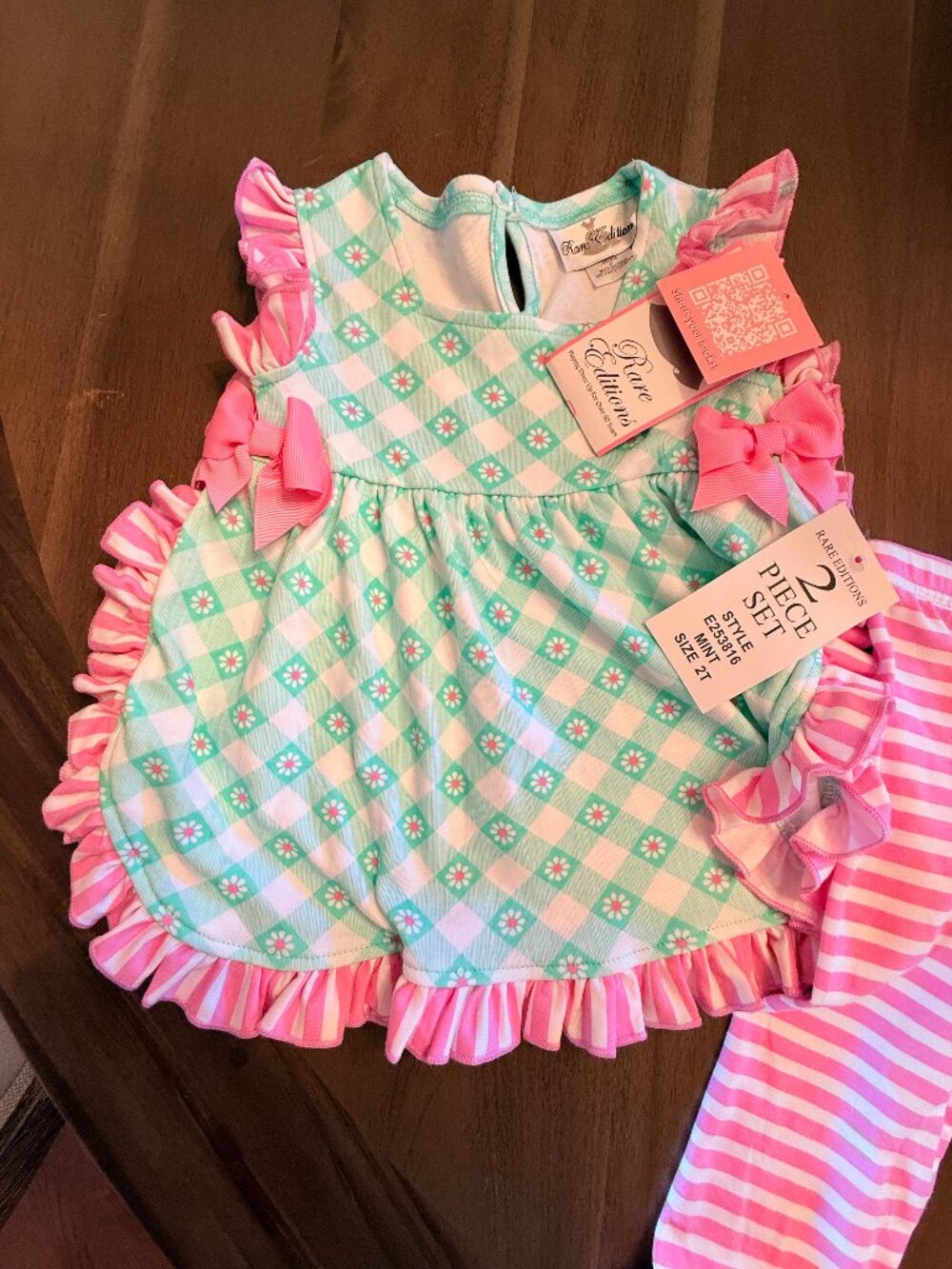 Rare Editions 2-Piece Set Leggings and Top. NWT